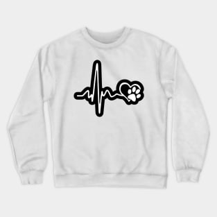 Heartbeat - Dog Lover Crewneck Sweatshirt